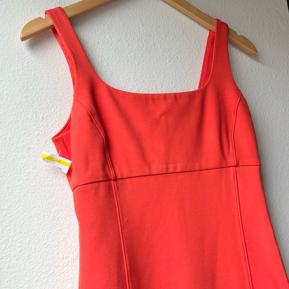 NWOT Spanx Ponte Midi Tank Dress Classic Sleeveless Shapewear Poppy Red Sz S - Picture 5 of 15
